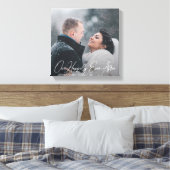 Moderne bruiloft offerte aangepaste foto canvas af (Insitu (Slaapkamer))