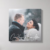 Moderne bruiloft offerte aangepaste foto canvas af afdruk (Voorkant)