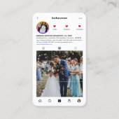 Moderne Bruiloft Organisator Evenement Decor Insta Visitekaartje (Voorkant)