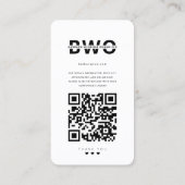 Moderne Bruiloft Organisator Evenement Decor Insta Visitekaartje (Achterkant)
