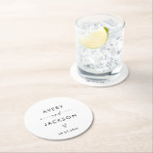 Moderne bruiloft papier Onderzetters | Minimalisti (Insitu)