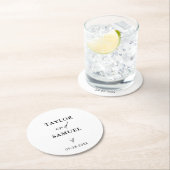 Moderne bruiloft papier Onderzetters | Minimalisti (Insitu)