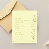 Moderne bruiloft | Planning en details | botergeel Informatiekaartje