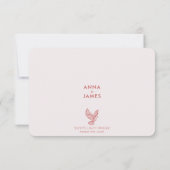 Moderne bruiloft QR-code Minimalistisch Elegant Qu RSVP Kaartje (Achterkant)