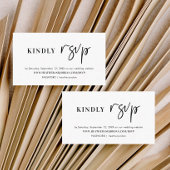 Moderne bruiloft Reageren RSVP-uitbreidingskaart Informatiekaartje