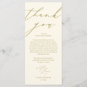 Moderne bruiloft repetitie diner dank u kaart (Voorkant)