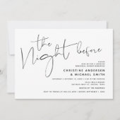 Moderne bruiloft repetitie diner, de avond ervoor kaart (Voorkant)