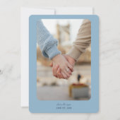 Moderne bruiloft | Save the date | Licht blauw (Voorkant)