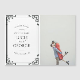 Moderne Bruiloft Save the Date Magnet