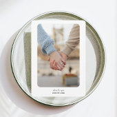 Moderne bruiloft | Save the date | Zwart op wit