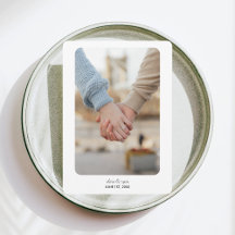 Moderne bruiloft | Save the date | Zwart op wit