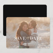 Moderne bruiloft Save the Dates Date (Voorkant / Achterkant)