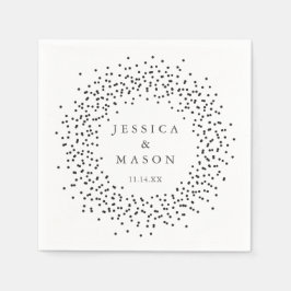 Moderne bruiloft servetten - Cocktail servet