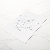 Moderne bruiloft Sjabloon Zilver (Gedraaid)