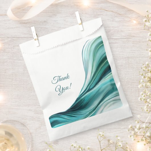 Moderne bruiloft-smaragd groen bedankzakje (Geknipt)