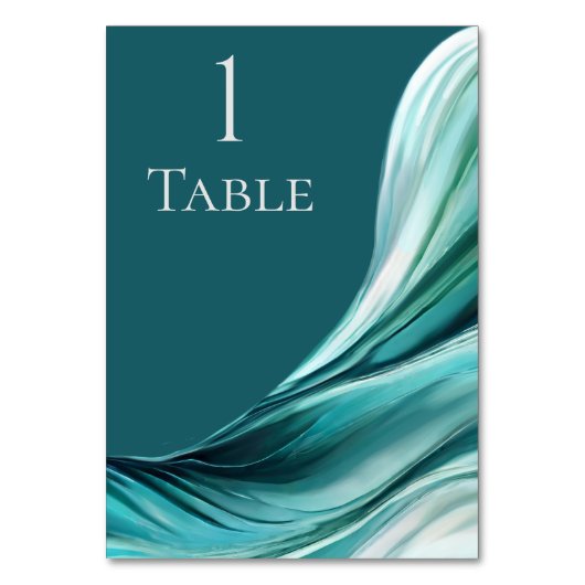 Moderne bruiloft -Smaragd Groen- Kaart (Achterkant)