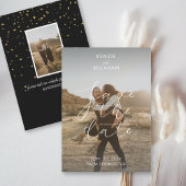 Moderne bruiloft sparen de Datum Foto's Calligrafi