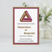 Moderne bruiloft sparen de Datum Nieuwe Datum Kaar Save The Date (Staand voorkant)