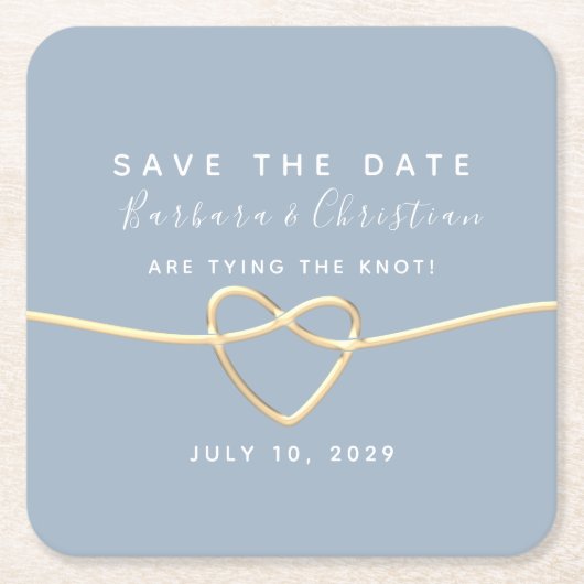 Moderne bruiloft sparen de Datum Uitnodiging Kartonnen Onderzetters (Voorkant)