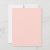 Moderne bruiloft stijlvol script elegant minimalis notitiekaartje (Achterkant)