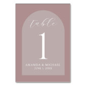 Moderne bruiloft stoffige Roos tinten Kaart (Voorkant)