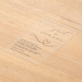 Moderne bruiloft | Trendy uitnodigingen | donkerne (Laagn)