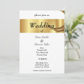 MODERNE BRUILOFT UITNODIGING (Staand voorkant)