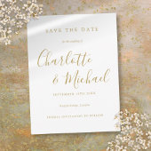 Moderne bruiloft van het Manuscript van de Handtek Briefkaart