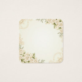 moderne bruiloft vierkante visitekaartjes