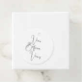 Moderne Bruiloft Vino Voor Bruiloften Bedankjes Labels (In situ)