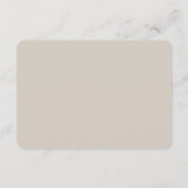 Moderne bruiloft - visitekaartje informatiekaartje (Achterkant)