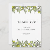 Moderne bruiloft voor filialen bedankkaart (Voorkant)