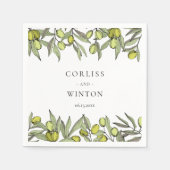 Moderne bruiloft voor filialen servet (Voorkant)