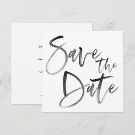 Moderne bruiloft voor penseelkalligrafie save the date