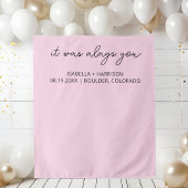 Moderne bruiloft Welkom Custom Boho Wedding Party Wandkleed