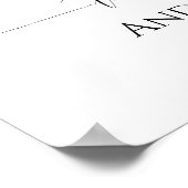 Moderne bruiloft welkom teken elegante kalligrafie poster (Hoek)