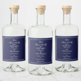 Moderne bruiloft wordt mijn beste voorstel likeurfles etiket