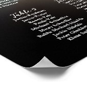 Moderne bruiloft zitgrafiek met foto poster (Hoek)