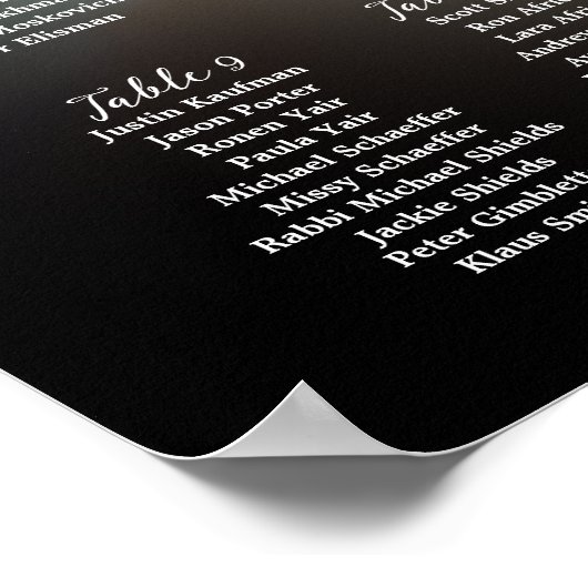 Moderne bruiloft zitgrafiek met foto poster (Hoek)