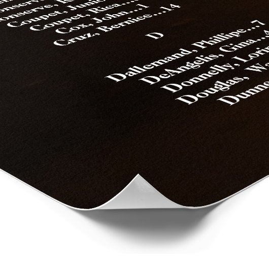 Moderne bruiloft zitgrafiek met foto poster (Hoek)