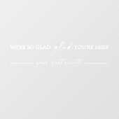 Moderne bruiloft Zitting Grafiek Spiegel Decal (Vel)