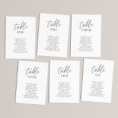 Moderne bruiloft Zitting Grafiek Tafel Aantal Kaar Kaart