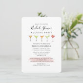 Moderne Bruiloftfeest Script Cocktail Uitnodiging (Staand voorkant)