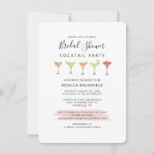 Moderne Bruiloftfeest Script Cocktail Uitnodiging (Voorkant)