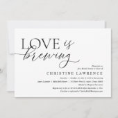 Moderne Bruiloftsfeest, Love is Brewing Kaart (Voorkant)