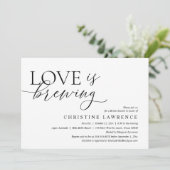 Moderne Bruiloftsfeest, Love is Brewing Kaart (Staand voorkant)