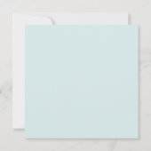 Moderne Bruiloftsfeest Teal Loof Vierkant Kaart (Achterkant)
