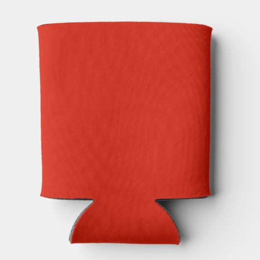 Moderne Bruiloftsmonogram Bloom | Rood Blikjeskoeler (Achterkant)