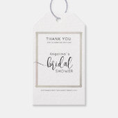 Moderne Bruiloftsshower Cadeautags Cadeaulabel (Voorkant)