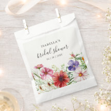Moderne Bruiloftsshower Favor met Bloemenmotief